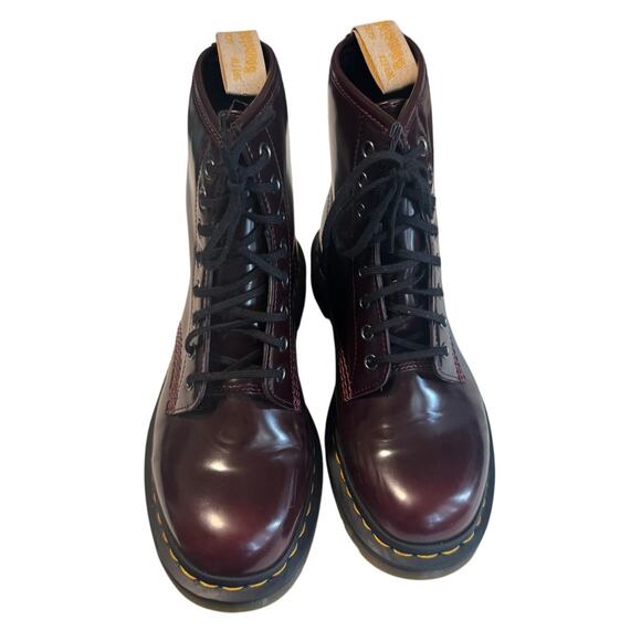 Dr. Martens 1460 Vegan Leather Boots – Cherry Red (US 7 Men / 8 Women) - Picture 3 of 8